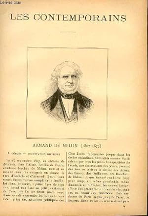 Seller image for Armand de Melun (1807-1877). LES CONTEMPORAINS N69 for sale by Le-Livre