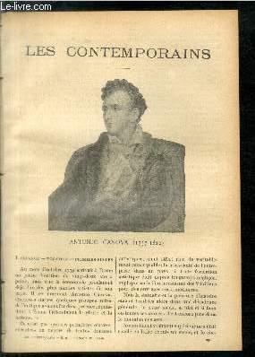 Bild des Verk�ufers f�r Antonio Canova (1757-1822). LES CONTEMPORAINS N�290 zum Verkauf von Le-Livre