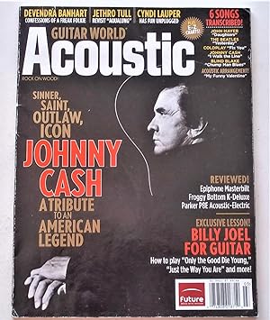 Image du vendeur pour Guitar World Acoustic: Rock on Wood! (March 2006 Issue) Magazine (Johnny Cash Tribute Cover Feature) mis en vente par Bloomsbury Books
