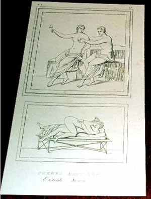 Bild des Verkufers fr Gravure dbut XIX me intiltule SCENES EROTIQUES zum Verkauf von JOIE DE LIRE