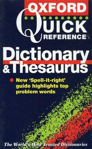 Seller image for Quick Reference Dictionary & Thesaurus. for sale by FIRENZELIBRI SRL