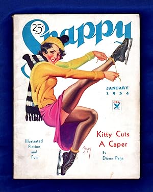 Snappy / January 1934. Earle Bergey Cover. Pin-up art