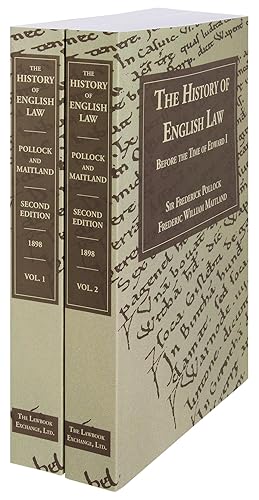 Image du vendeur pour The History of English Law Before the Time of Edward I. 2d ed. 2 Vols mis en vente par The Lawbook Exchange, Ltd., ABAA  ILAB