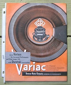 Image du vendeur pour Variac. The Original Continuously-Adjustable Autotransformer. mis en vente par Monkey House Books