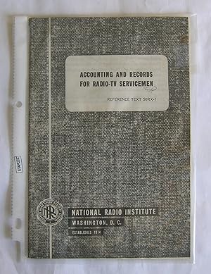 Seller image for Accounting and Records for Radio-TV Servicemen. for sale by Monkey House Books