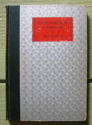 Seller image for The Judgment of Literature. for sale by Monkey House Books