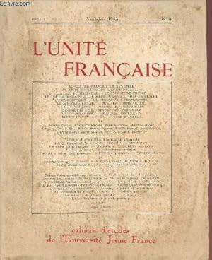 Seller image for L'UNITE FRANCAISE / TOME III - AVRIL-JUIN 1943 - N9. for sale by Le-Livre