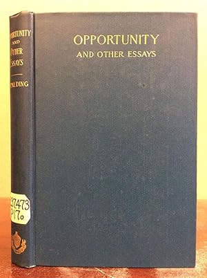 Image du vendeur pour OPPORTUNITY and Other Essays mis en vente par Kubik Fine Books Ltd., ABAA