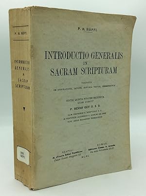 Seller image for INTRODUCTIO GENERALIS IN SACRAM SCRIPTURAM for sale by Kubik Fine Books Ltd., ABAA