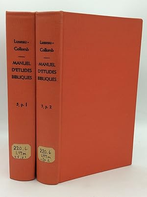 Bild des Verkufers fr MANUEL D'ETUDES BIBLIQUES, Vol. 5, Parts I & II zum Verkauf von Kubik Fine Books Ltd., ABAA