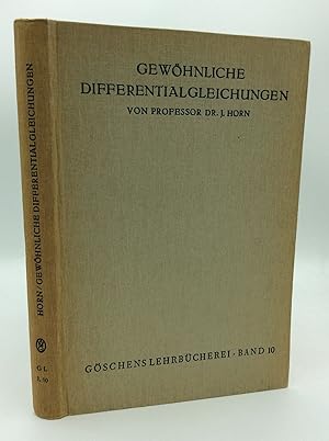 Seller image for GEWOHNLICHE DIFFERENTIALGLEICHUNGEN for sale by Kubik Fine Books Ltd., ABAA