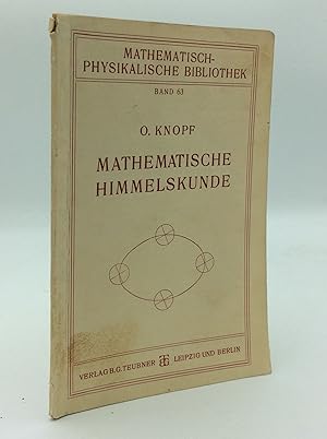 Imagen del vendedor de MATHEMATISCHE HIMMELSKUNDE a la venta por Kubik Fine Books Ltd., ABAA