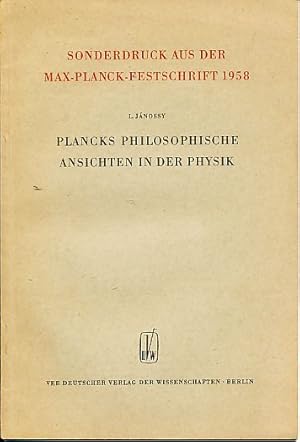 Image du vendeur pour Plancks philosophische Ansichten in der Physik. mis en vente par Fundus-Online GbR Borkert Schwarz Zerfa