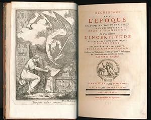 Seller image for Recherches sur l'poque de l'quitation et de l'usage des chars questres chez les anciens : ou l'on montre l'incertitude des premiers temps historiques des peuples, relativement  cette date for sale by LIBRAIRIE GIL-ARTGIL SARL