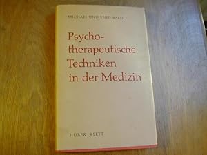 Seller image for Psychotherapeutische Techniken in der Medizin for sale by Antiquariat Fuchseck