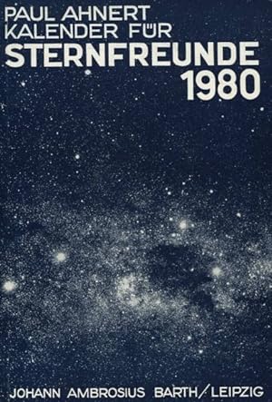 Image du vendeur pour Kalender fr Sternfreunde 1980 Kleines astronomisches Jahrbuch mis en vente par Flgel & Sohn GmbH