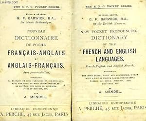 Seller image for NOUVEAU DICTIONNAIRE DE POCHE FRANCAIS-ANGLAIS ET ANGLAIS-FRANCAIS / NEW POCKET PRONOUNCING DICTIONARY OF THE FRENCH AND ENGLISH LANGUAGES for sale by Le-Livre
