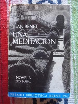 Imagen del vendedor de Una meditacin. Premio Biblioteca Breve 1969. a la venta por Libros del cuervo