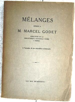 Melanges offerts a Marcel Godet