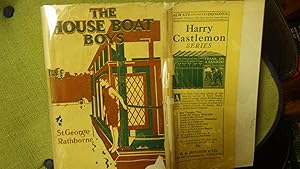 Immagine del venditore per The House Boat Boys or Drifting Down to the Sunny South ( Houseboat ) In RARE Color DustJacket of Brown, White , Green of Boy Standing Edge House Boat in Swimming Attire Looking At Water, Series # 3 in Canoe & Campfire Series venduto da Bluff Park Rare Books