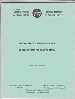 Immagine del venditore per The Environmental Behaviour of Radium / Le Comportement Ecologique Du Radium venduto da Riverwash Books (IOBA)