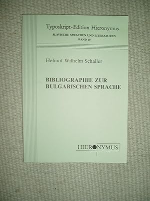 Imagen del vendedor de Bibliographie zur bulgarischen Sprache a la venta por Expatriate Bookshop of Denmark