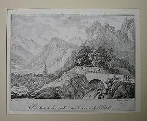 "Pont dans le haut Valais sur la route du Simplon