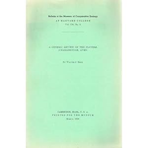 Bild des Verkufers fr A Generic Review of the Plovers (Charadriinae, Aves) zum Verkauf von Buteo Books