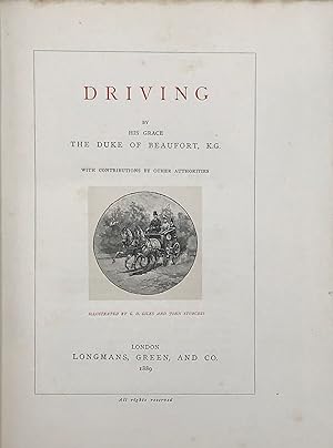 Bild des Verkufers fr DRIVING; Illustrated by G.D. Giles and John Sturges zum Verkauf von Bartleby's Books, ABAA