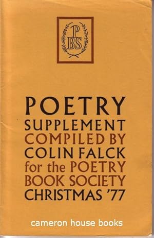 Seller image for Poetry Supplement for sale by Cameron House Books