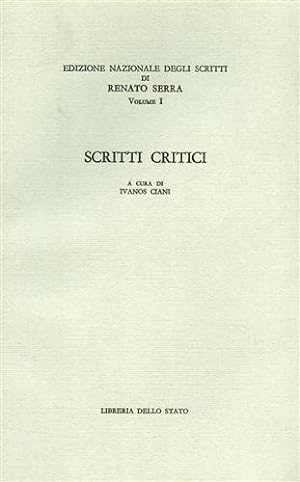 Imagen del vendedor de Scritti critici. a la venta por FIRENZELIBRI SRL