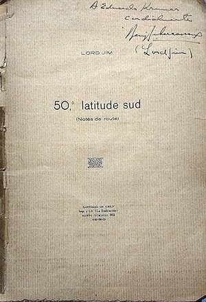 Imagen del vendedor de 50º, latitude sud ( Notes de route ) a la venta por Librería Monte Sarmiento