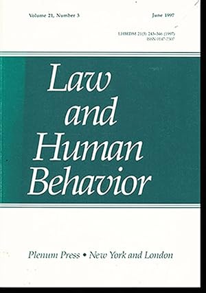 Law and Human Behavior (Volume 21, Number 3, June 1997)