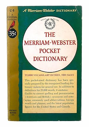 Immagine del venditore per The Merriam-Webster Pocket Dictionary venduto da Black Falcon Books