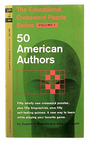 Seller image for 50 American Authors: The Educational Crossword Puzzle Series, Volume 1 for sale by Black Falcon Books