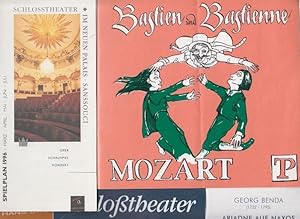 Seller image for Bastien und Bastienne" ; "Ariadne auf Naxos" und "Medea". Progr.hefte. Konvolut aus 2 Heften und Beigaben. for sale by Antiquariat Carl Wegner