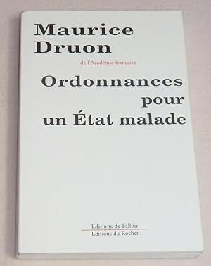 Seller image for ORDONNANCES POUR UN ETAT MALADE for sale by LE BOUQUINISTE