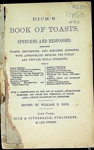 Dick's Book of Toasts, Speeches and Responses