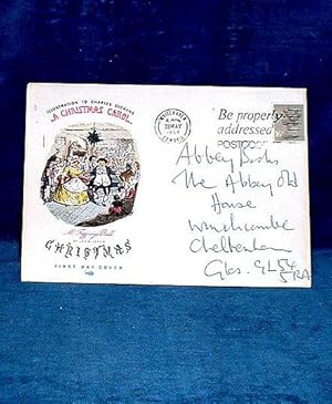 FIRST DAY COVER of A Christmas Carol by John Leech