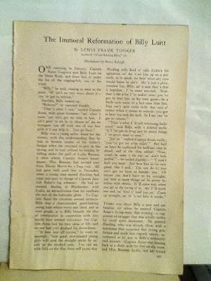 Imagen del vendedor de The Immoral Reformation Of Billy Lunt a la venta por Legacy Books II