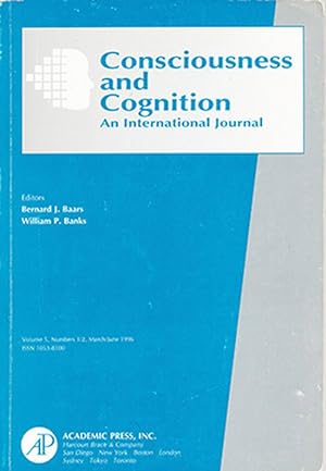 Immagine del venditore per Consciousness and Cognition (Volume 5, Numbers 1/2, March/June 1996) venduto da Diatrope Books