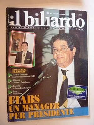 "IL BILIARDO - Mensile di Sport, Gioco e Cultura del Panno Verde n.° 2 Anno II Gennaio 1995"