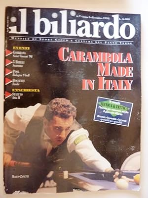 "IL BILIARDO - Mensile di Sport, Gioco e Cultura del Panno Verde n.° 7 Anno I Dicembre 1994"