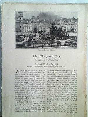 Imagen del vendedor de The Cloistered City: Bogota, Capital Of Colombia a la venta por Legacy Books II