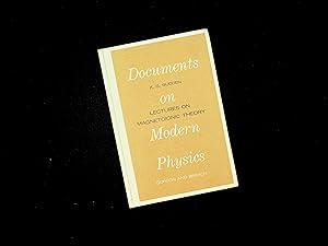 Image du vendeur pour Lectures on Magnetoionic Theory; Documents on Modern Physics. mis en vente par Avenue Victor Hugo Books