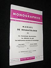 Image du vendeur pour Manuel de rhumatologie (5) - (Les Monographies mdicales et scientifiques) mis en vente par Abraxas-libris