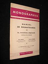 Image du vendeur pour Manuel de rhumatologie (3) - (Les Monographies mdicales et scientifiques) mis en vente par Abraxas-libris