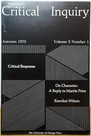 Seller image for On Character: A Reply to Martin Price for sale by Stephen Peterson, Bookseller