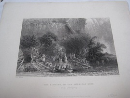 Bild des Verkufers fr The Landing, on the American Side (Falls of Niagara) zum Verkauf von Alte Bcherwelt