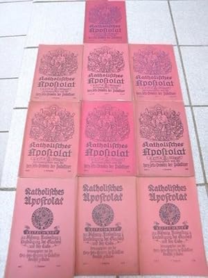Katholisches Apostolat 10 Hefte (3.Jg./1928, Heft 1, 2, 4; 4.Jg/1929, Heft 1-4, 5.Jg./1930, Heft ...
